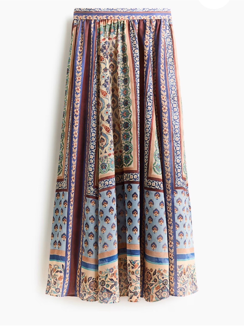 NWT H&M Boho Patterned Maxi Skirt